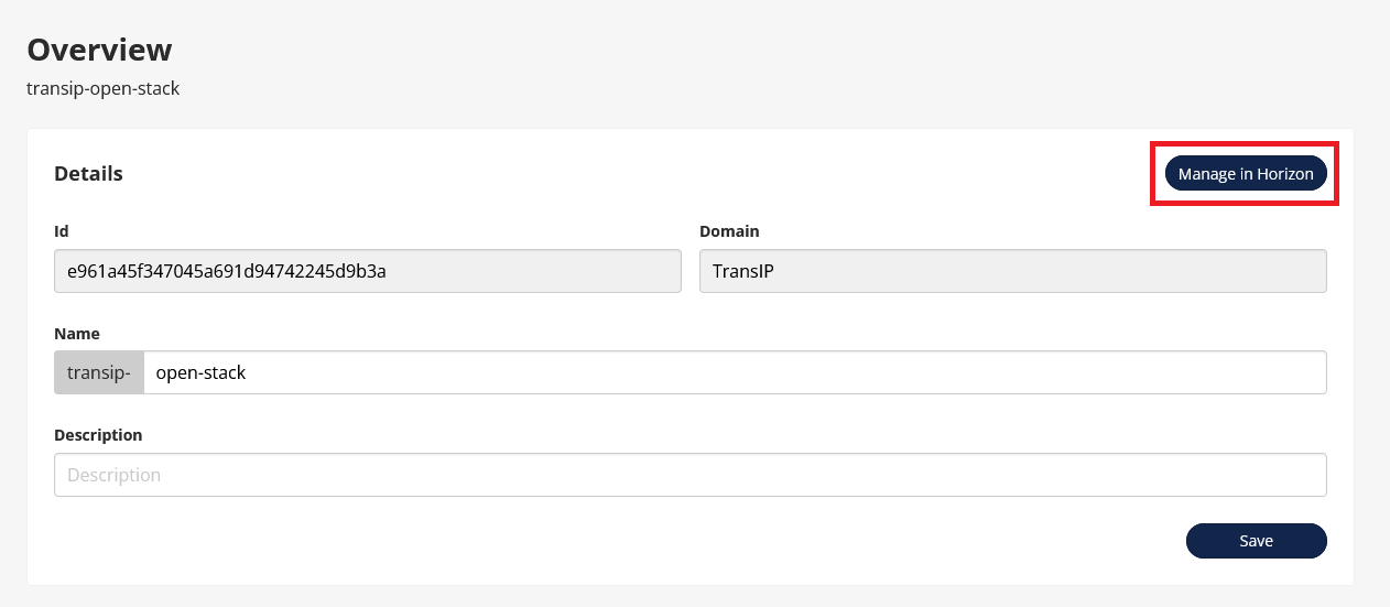 cp openstack overview log into horizon